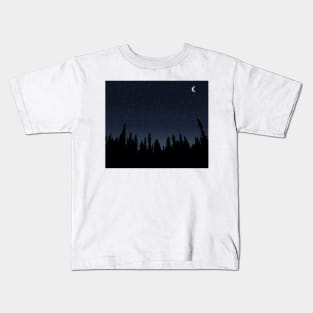 Through the woods, into the sky Kids T-Shirt